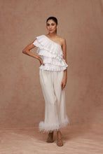 Load image into Gallery viewer, Pleated Taffeta One Shoulder Top
