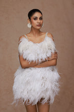 Load image into Gallery viewer, Feather Mini Dress
