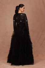 Load image into Gallery viewer, Crystal Embellished Feather Gown
